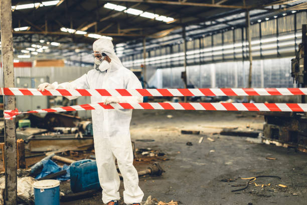 Professional Biohazard technician working in Mason, MI
